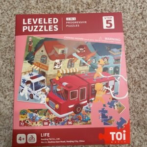 TOI Leveled Puzzles Step 5 – Life (3-in-1 Progressive Puzzle Set)