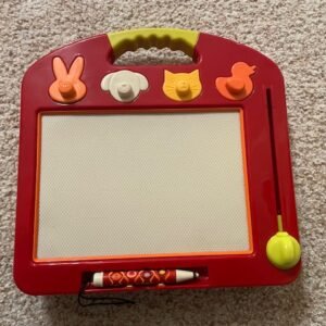Kids Magnetic Drawing Board with Stamps and Stylus