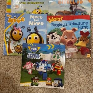 Character Storybook Bundle – Henry Hugglemonster, Thomas, Hive, Jakers, Robocar Poli (5 Books)