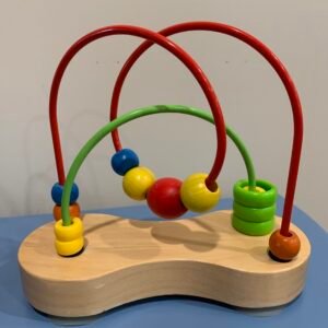 Engaging Wooden Bead Maze