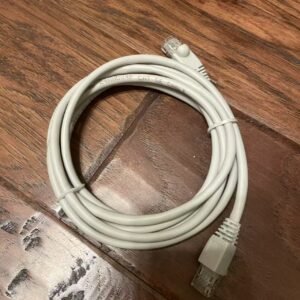 White Ethernet Cable (Approx. 5–6.5 ft, Brand New)