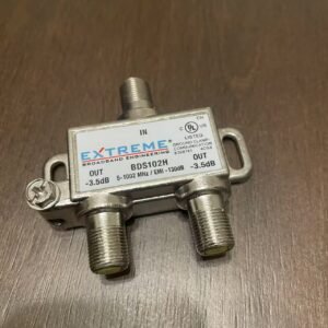 Extreme Broadband 2-Way Coaxial Splitter