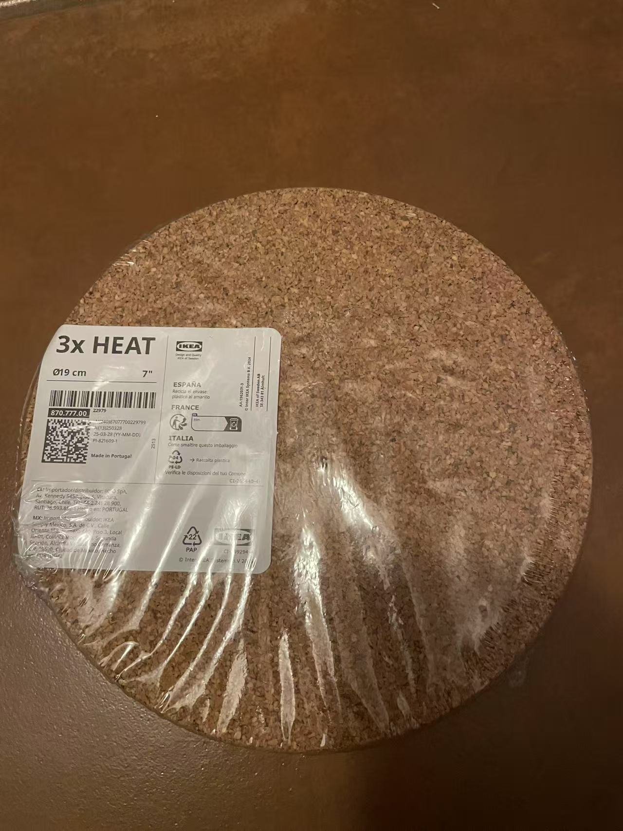 IKEA HEAT Cork Trivet (3-Pack, New) - Image 2