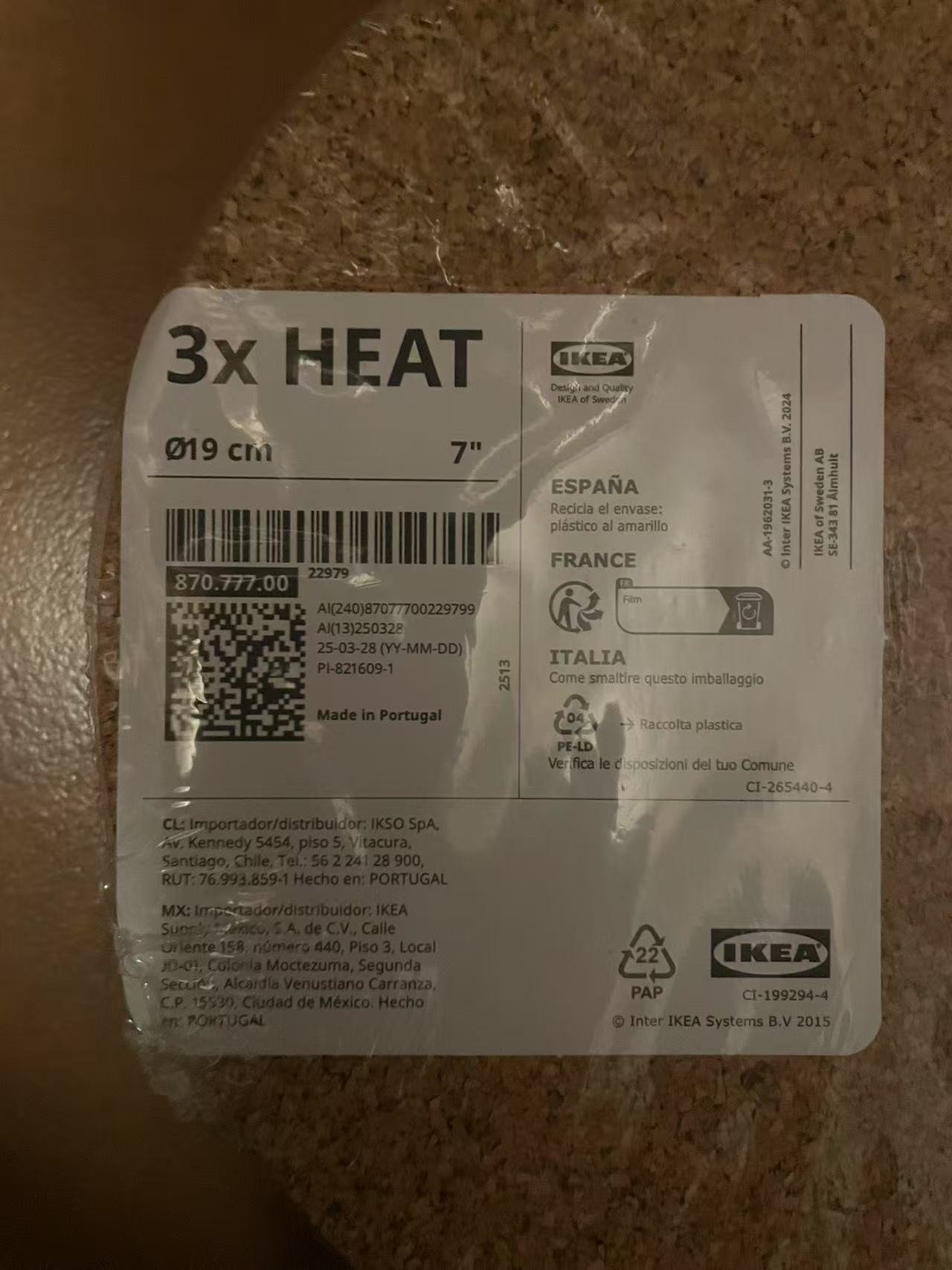 IKEA HEAT Cork Trivet (3-Pack, New) - Image 3